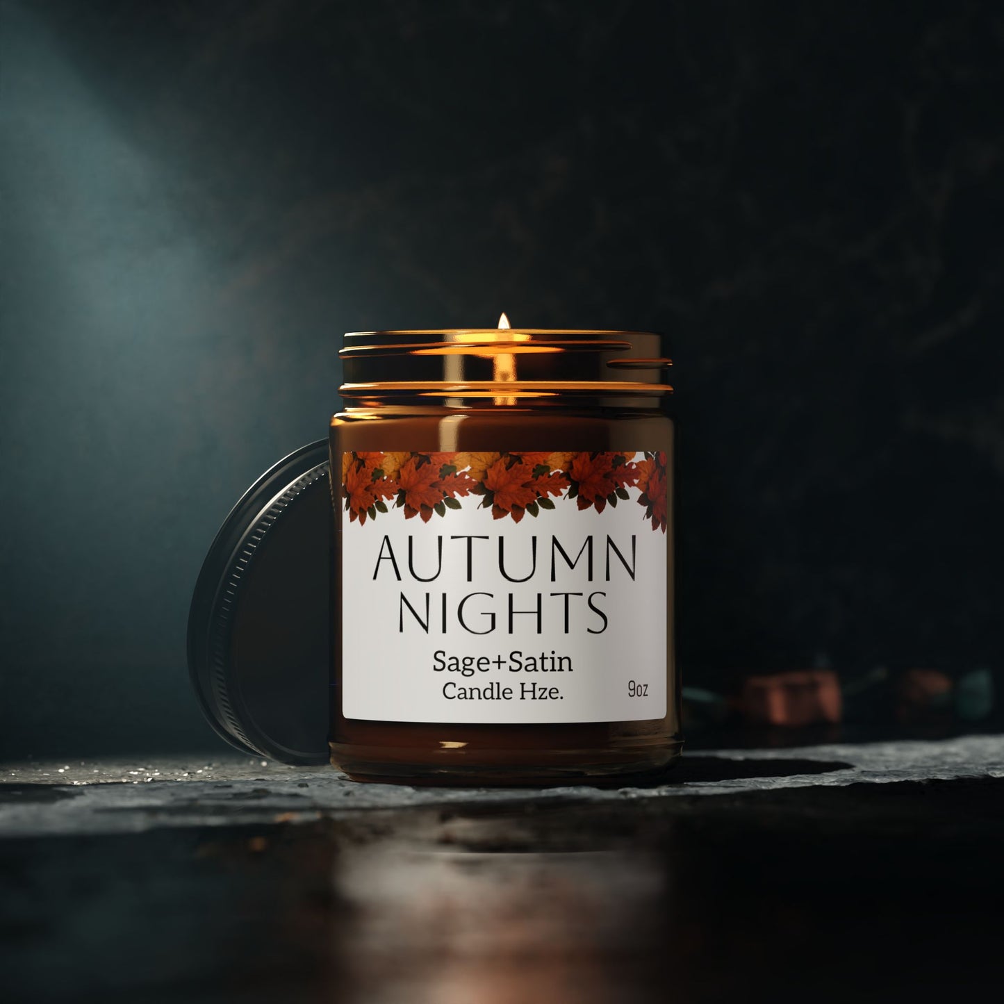 Autumn Nights Scented Soy Candle | Cozy Home Decor, Relaxation,gifts