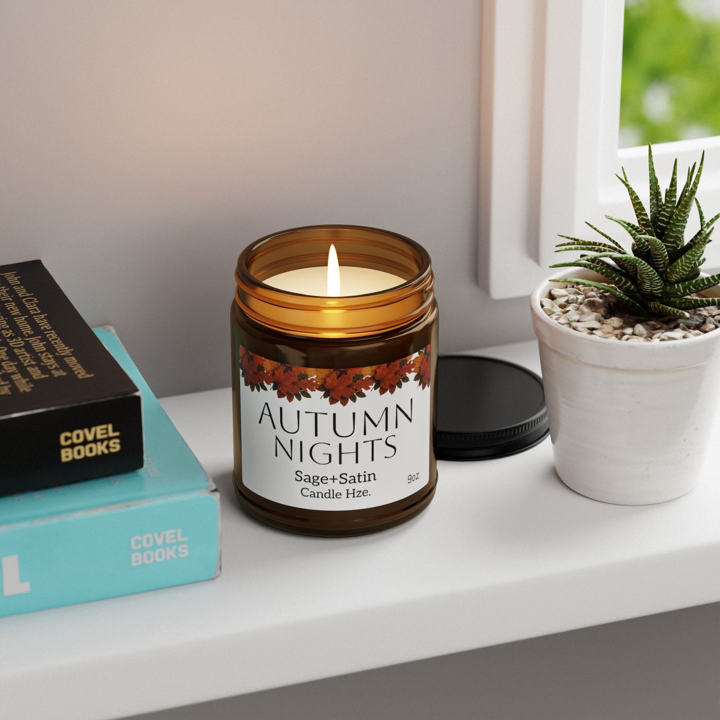 Autumn Nights Scented Soy Candle | Cozy Home Decor, Relaxation,gifts