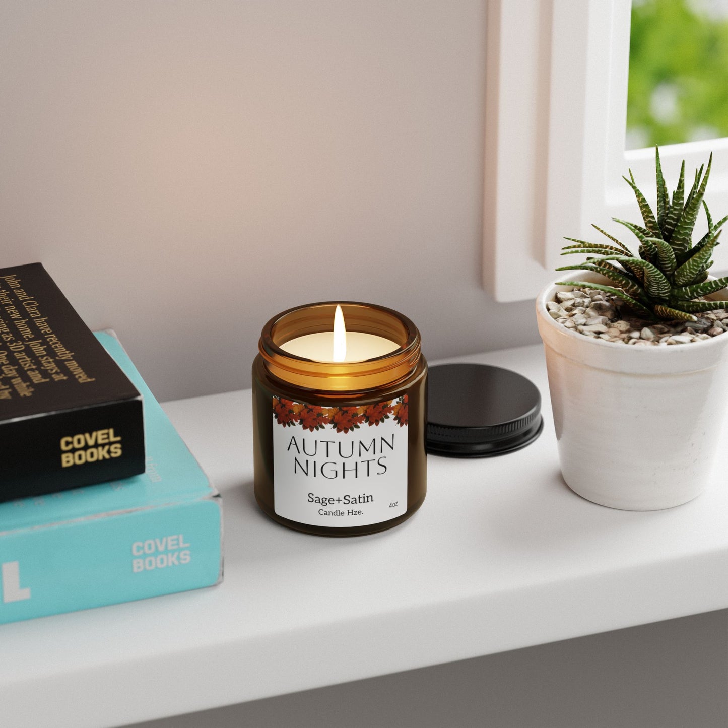 Autumn Nights Scented Soy Candle | Cozy Home Decor, Relaxation,gifts