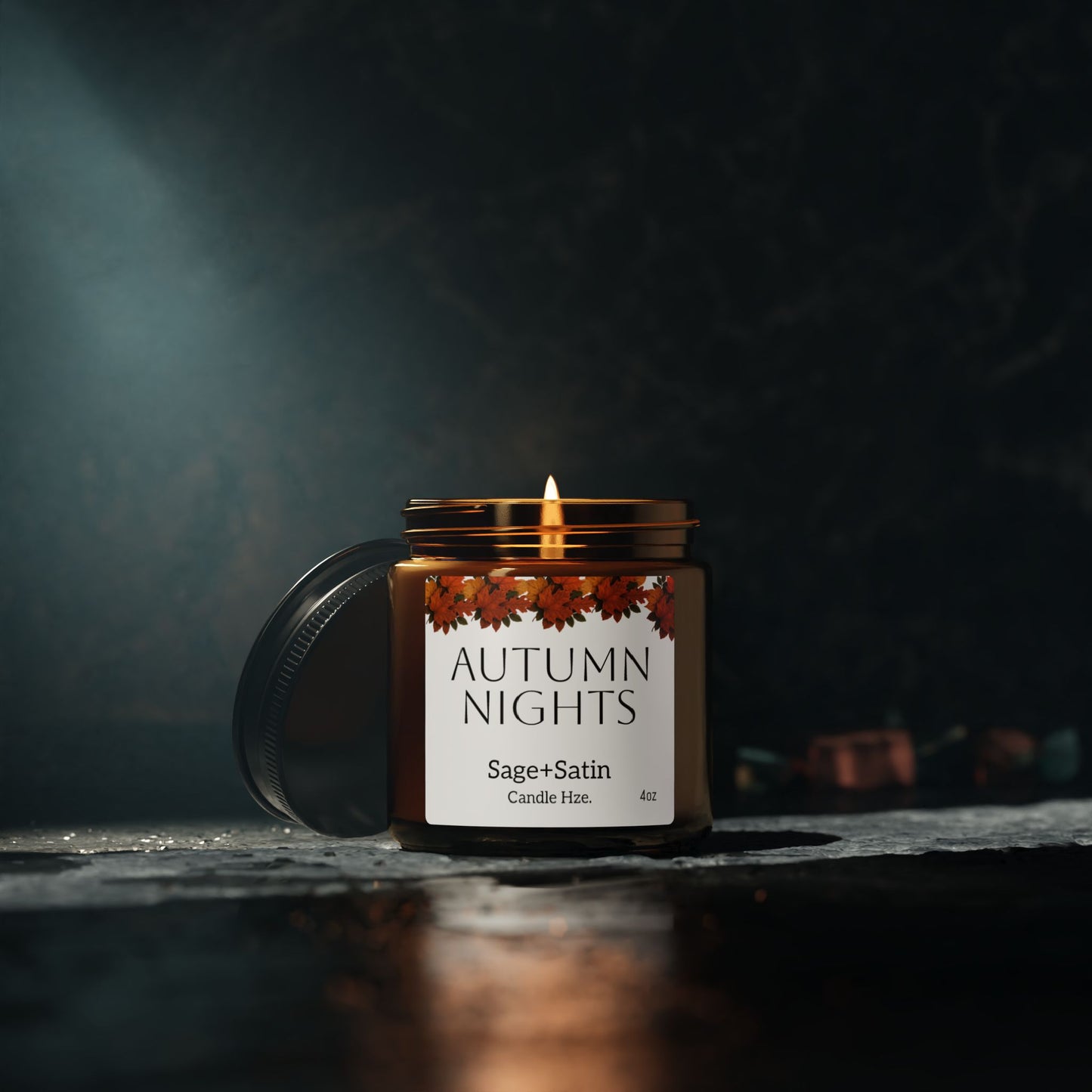 Autumn Nights Scented Soy Candle | Cozy Home Decor, Relaxation,gifts