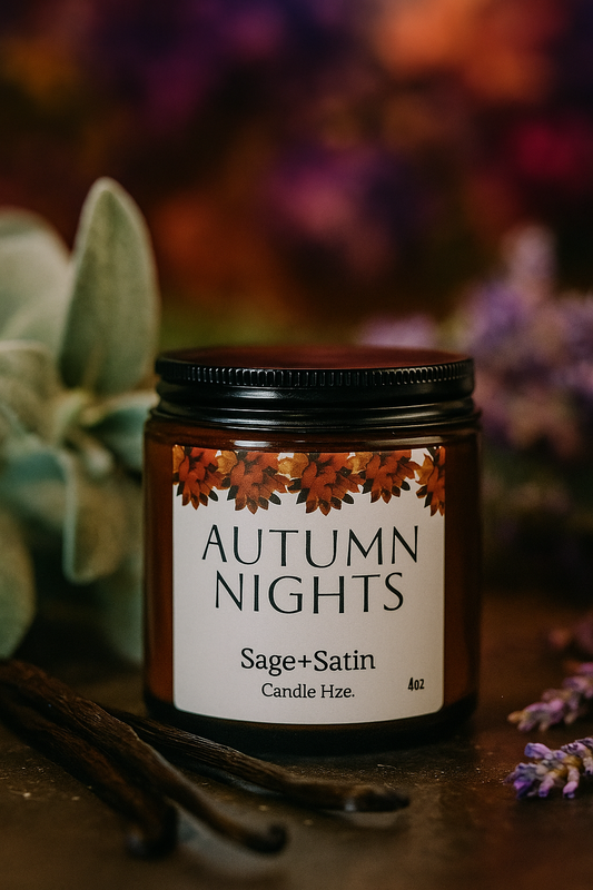 Autumn Nights Scented Soy Candle | Cozy Home Decor, Relaxation,gifts