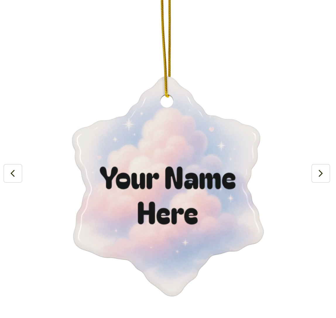 The Whimsical Dreamcloud Ornament- Pesonalized