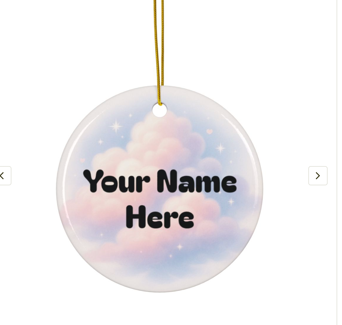 The Whimsical Dreamcloud Ornament- Pesonalized