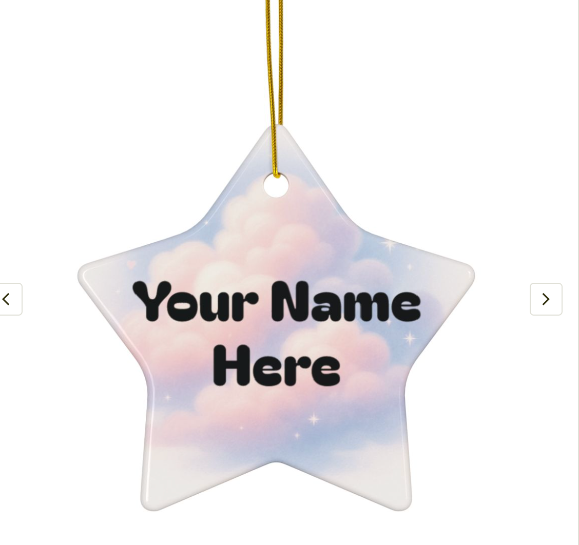 The Whimsical Dreamcloud Ornament- Pesonalized